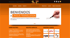 Desktop Screenshot of linguatranslation.es